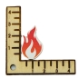 Preview: "DIY Streuteile Flamme für kreative Bastelideen und Tischdekoration"